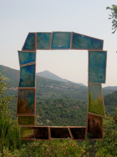 Sculpture titled "finestra-sulla-vall…" by Gianni Piccazzo, Original Artwork, Ceramics