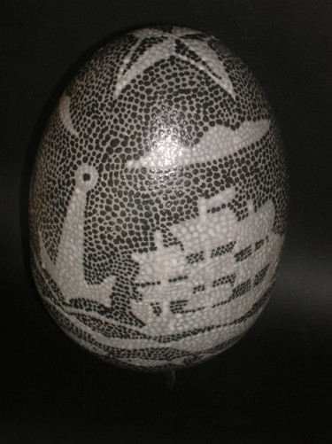 Sculpture titled "uovo-di-mare.jpg" by Gianni Piccazzo, Original Artwork, Ceramics