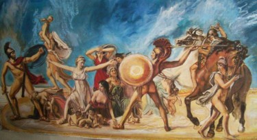 Painting titled "David est un Génie-…" by Picco, Original Artwork