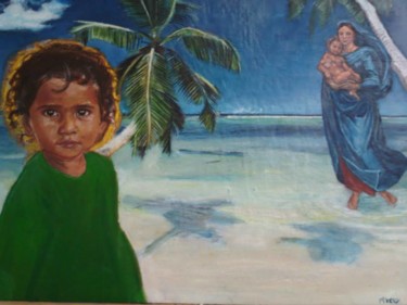 Peinture intitulée "Earth and Mother" par Picco, Œuvre d'art originale