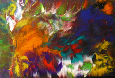 Pich ' magic abstract art 145 Peinture intitulée "Pich ' magic abstra…" par Pich, Œuvre d'art originale, Acrylique Monté sur Châssis