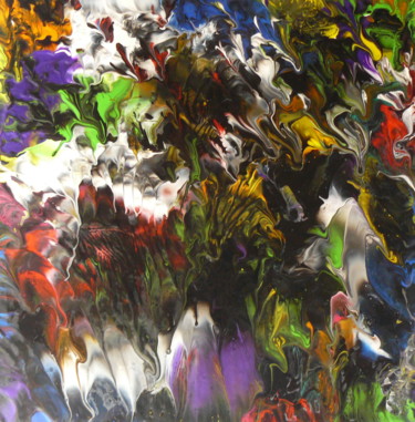 Pich ' magic abstract art 152 Peinture intitulée "Pich ' magic abstra…" par Pich, Œuvre d'art originale, Acrylique Monté sur Châssis
