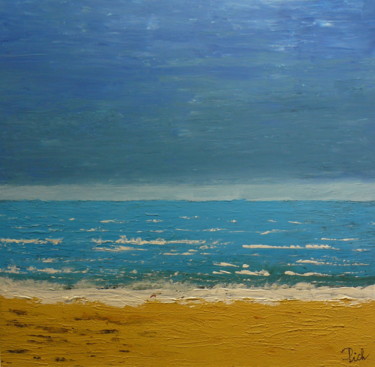 Pittura intitolato "Face à l'Atlantique…" da Pich, Opera d'arte originale, Acrilico Montato su Telaio per barella in legno