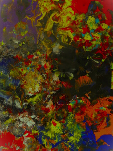 Картина под названием "Pich's magic abstra…" - Pich, Подлинное произведение искусства, Акрил Установлен на Деревянная рама д…