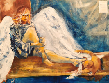 Pintura intitulada "Чашечка кофе в прия…" por Olga Pichkurova, Obras de arte originais, Óleo