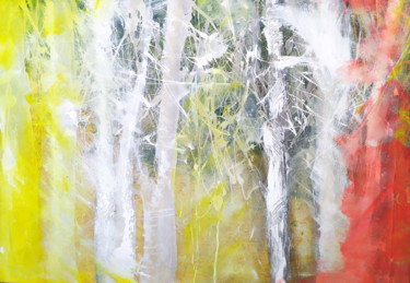 Картина под названием "Звонкий лес #artist…" - Olga Pichkurova, Подлинное произведение искусства, Акрил
