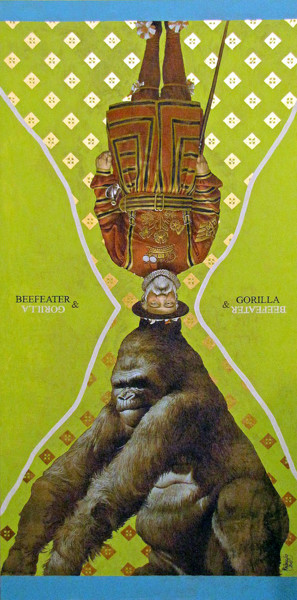 Painting titled "beefeatergorilla-60…" by Pichugin, Original Artwork