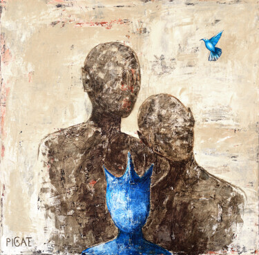 "Des Parents Merveilleux" Peinture intitulée ""Des Parents Mervei…" par Picrate, Œuvre d'art originale, Acrylique
