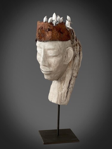雕塑 标题为“Une Reine à Part” 由Picrate, 原创艺术品, 木