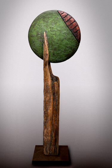 Skulptur mit dem Titel ""Full Moon Hazard"…" von Picrate, Original-Kunstwerk, Metalle