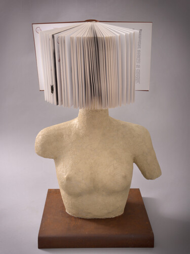 Skulptur mit dem Titel ""Mémoire de Femme"" von Picrate, Original-Kunstwerk, Draht
