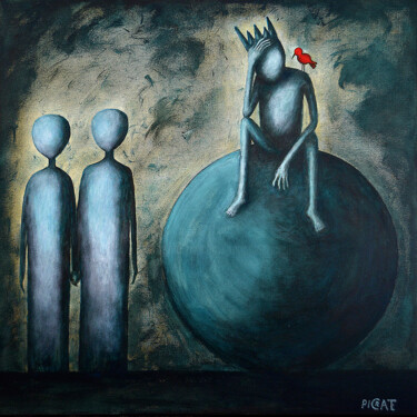 Malarstwo zatytułowany „"Cas de Conscience"…” autorstwa Picrate, Oryginalna praca, Akryl