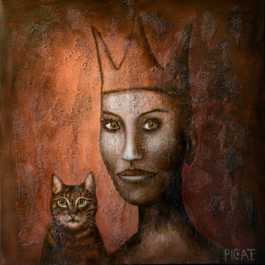 Ζωγραφική με τίτλο ""transgender Queen…" από Picrate, Αυθεντικά έργα τέχνης, Ακρυλικό