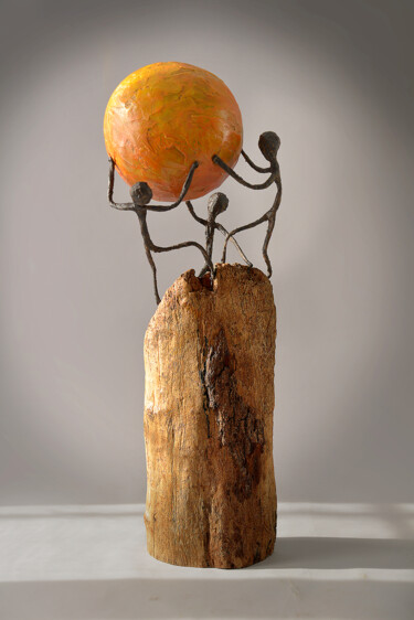雕塑 标题为“"Les Porteurs d'Esp…” 由Picrate, 原创艺术品, 木