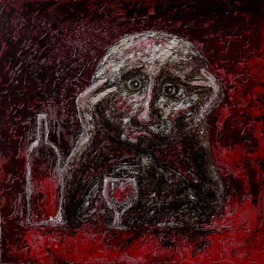 Painting titled "Ce soir je serai iv…" by Picrate, Original Artwork