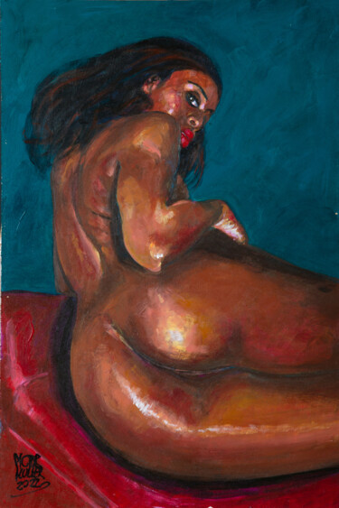 Pintura intitulada "Vista de la vulva d…" por Pictor Mulier, Obras de arte originais, Acrílico