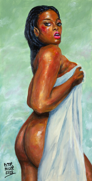 Painting titled "Femme du Soir como…" by Pictor Mulier, Original Artwork, Acrylic