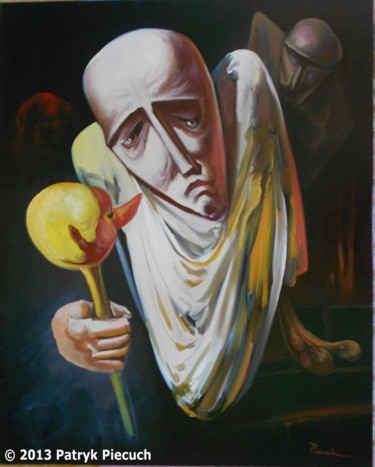 Painting titled ""Pinocchio"" by Patryk Piecuch, Original Artwork, Oil