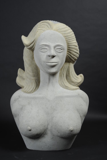Sculpture titled "FUITE TEMPORELLE" by Piem Dit Socco, Original Artwork, Paper maché
