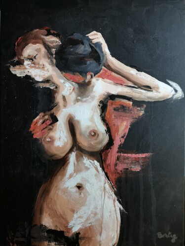 Картина под названием "Love" - Pier Bertig, Подлинное произведение искусства, Акрил Установлен на Деревянная рама для носилок