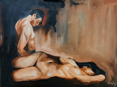 Картина под названием "Innocent" - Pier Bertig, Подлинное произведение искусства, Акрил Установлен на Деревянная рама для но…