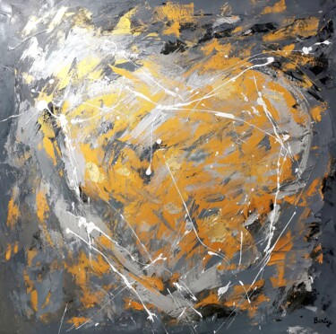 Pintura titulada "Heart" por Pier Bertig, Obra de arte original, Acrílico Montado en Bastidor de camilla de madera