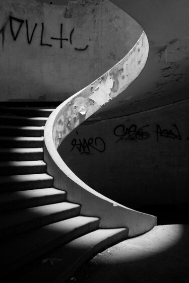 Photography titled "Black steps in light" by Pier Maulini, Original Artwork, Digital Photography
