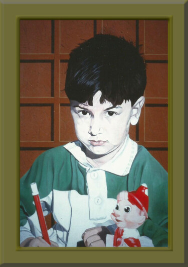Pintura titulada "childhood.jpg" por Pierga Dettori, Obra de arte original, Acrílico