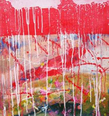 Pittura intitolato "natività piu pioggi…" da Piergiorgio Panelli, Opera d'arte originale
