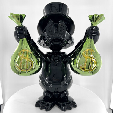 Sculpture intitulée "Billionaire Duck Bl…" par Pieri Gallery (Pieri), Œuvre d'art originale, Résine