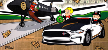 Картина под названием "Monopoly Mustang Ed…" - Pieri Gallery (Pieri), Подлинное произведение искусства, Акрил Установлен на…