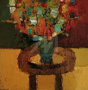 Peinture intitulée "Bouquet" par Pierre-Antoine Lépine, Œuvre d'art originale, Huile