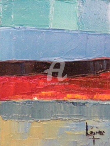 Pintura titulada "Lave dans la mer,la…" por Pierre-Antoine Lépine, Obra de arte original, Oleo