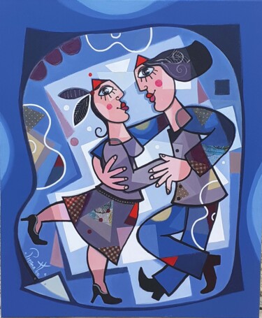 Painting titled "Danser encore" by Piermattéo, Original Artwork, Acrylic