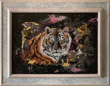 Pittura intitolato "Tigre" da Piero Bettarini, Opera d'arte originale, Acrilico