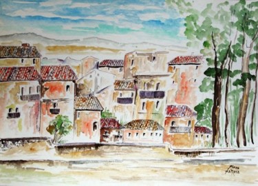 Painting titled "paesaggio calabro" by Piero La Rosa, Original Artwork