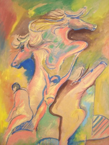 Pittura intitolato "percorsi" da Piero La Rosa, Opera d'arte originale, Olio