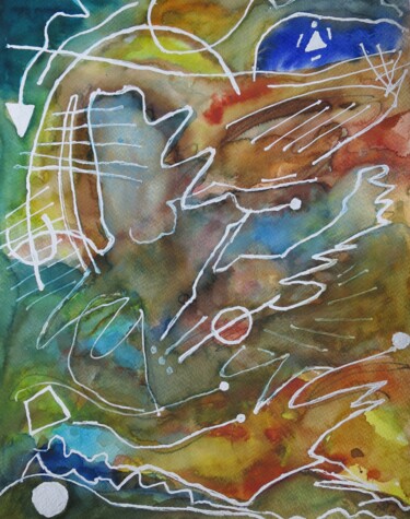 Peinture intitulée "Hiver doux" par Pierre-Alain Mathieu, Œuvre d'art originale, Aquarelle