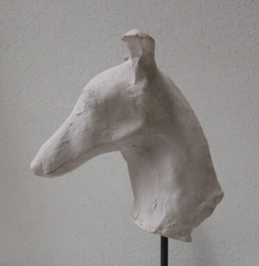 Skulptur mit dem Titel "EI-KO" von Pierre Alix, Original-Kunstwerk, Terra cotta