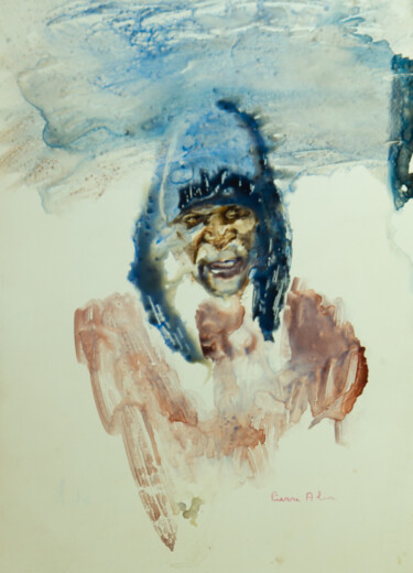 Peinture intitulée "homme de la rue3" par Pierre Alix, Œuvre d'art originale, Aquarelle