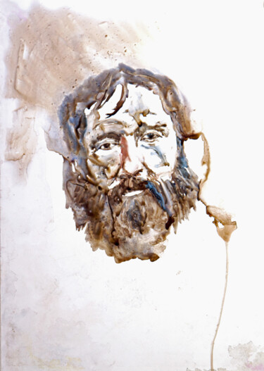 Peinture intitulée "homme de la rue4" par Pierre Alix, Œuvre d'art originale, Aquarelle