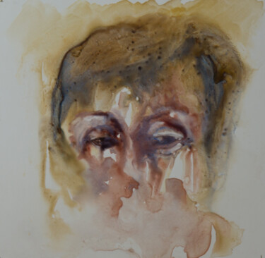 Peinture intitulée "l'âme de la femme 2" par Pierre Alix, Œuvre d'art originale, Aquarelle