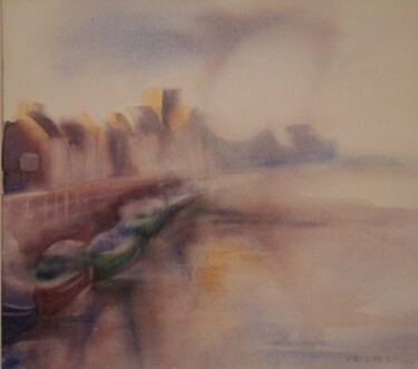 Painting titled "Barfleur" by Pierre Alix, Original Artwork