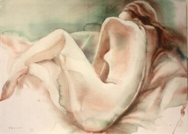 Painting titled "REPOS" by Pierre Alix, Original Artwork