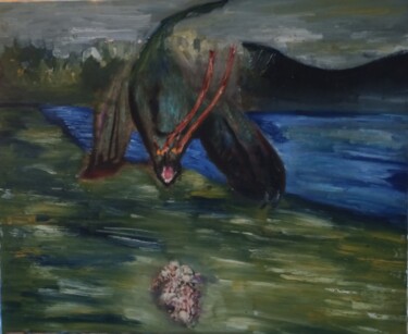 Картина под названием "Course" - Pierre Ann Dargent, Подлинное произведение искусства, Масло