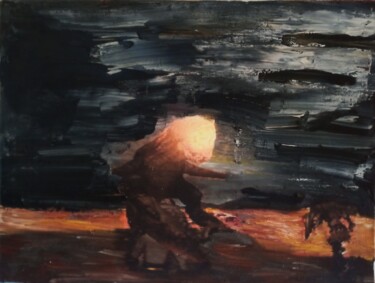 Pittura intitolato "Eclipse" da Pierre Ann Dargent, Opera d'arte originale, Olio