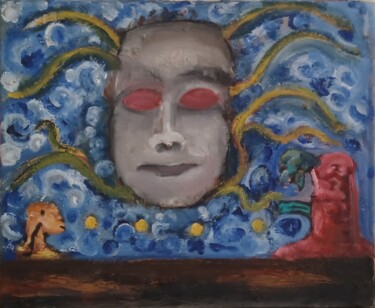 Affrontement Painting titled "Affrontement" by Pierre Ann Dargent, Original Art, Oil