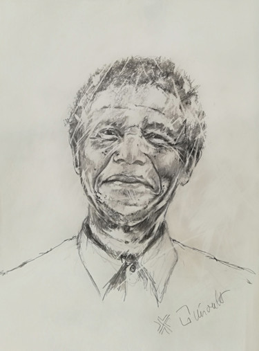 Drawing titled "Nelson" by Pierre Gueroult, Original Artwork, Pencil