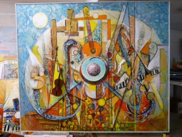 Painting titled "Tourbillon" by Pierre Baldi, Original Artwork