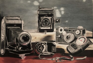Dessin intitulée "Dessin pour photogr…" par Pierre Bayet, Œuvre d'art originale, Crayon